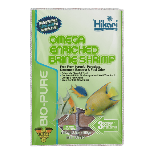 Hikari Bio-Pure Frozen Omega Brine Shrimp 3.5 oz cube pack