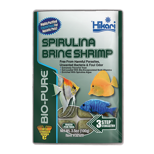 Hikari Bio-Pure Frozen Spirulina Brine Shrimp 3.5 oz cube pack