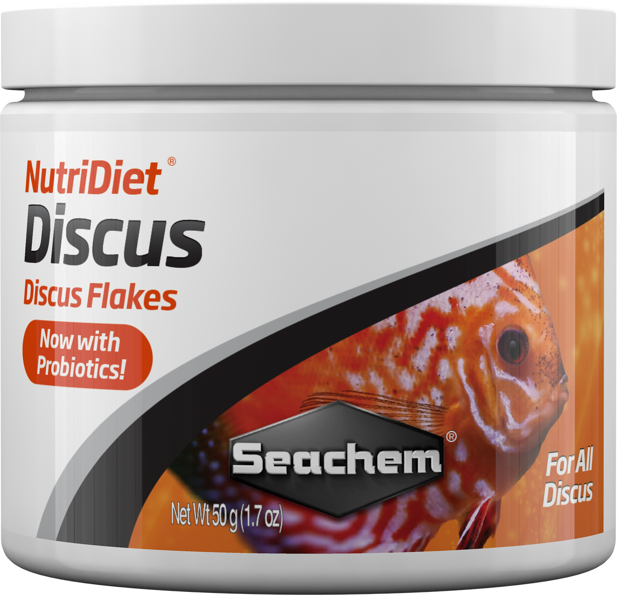 Seachem NutriDiet Discus Flakes 50 g - official manufacturer package image