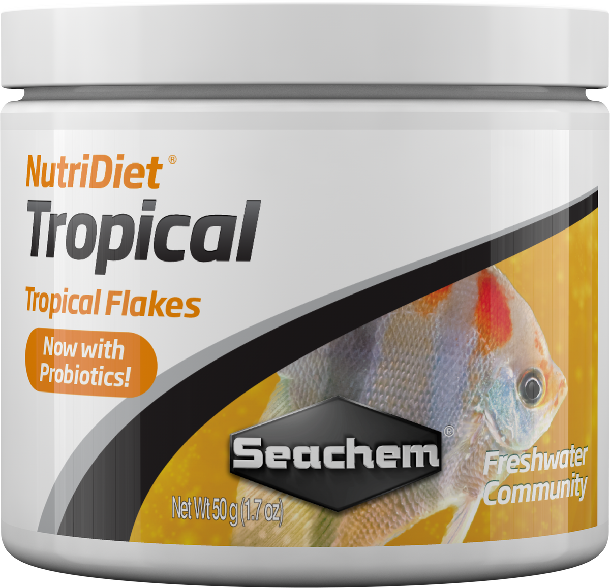 Seachem NutriDiet Tropical 50 g - official Seachem product package image